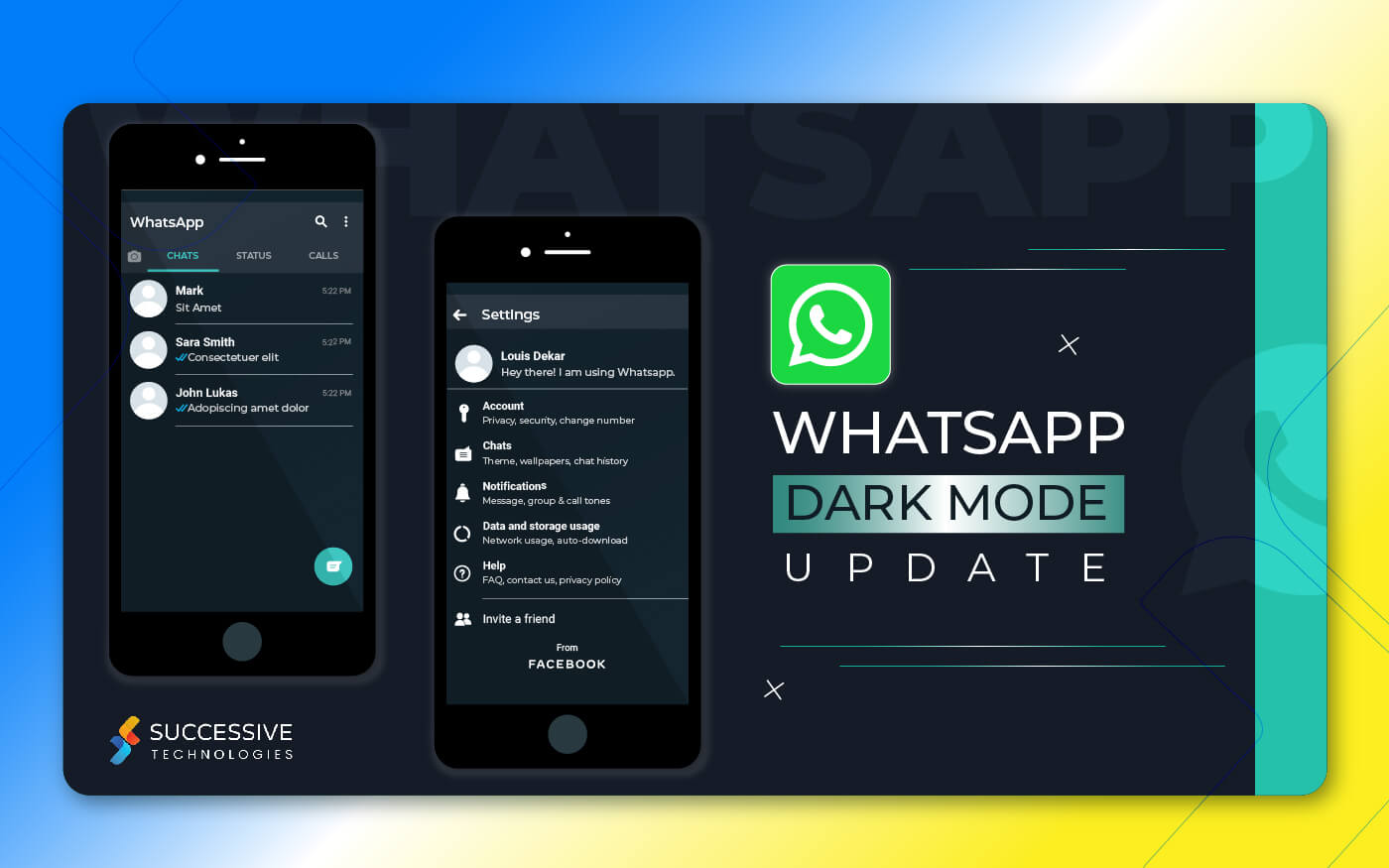Whatsapp has launched the much-awaited dark mode theme